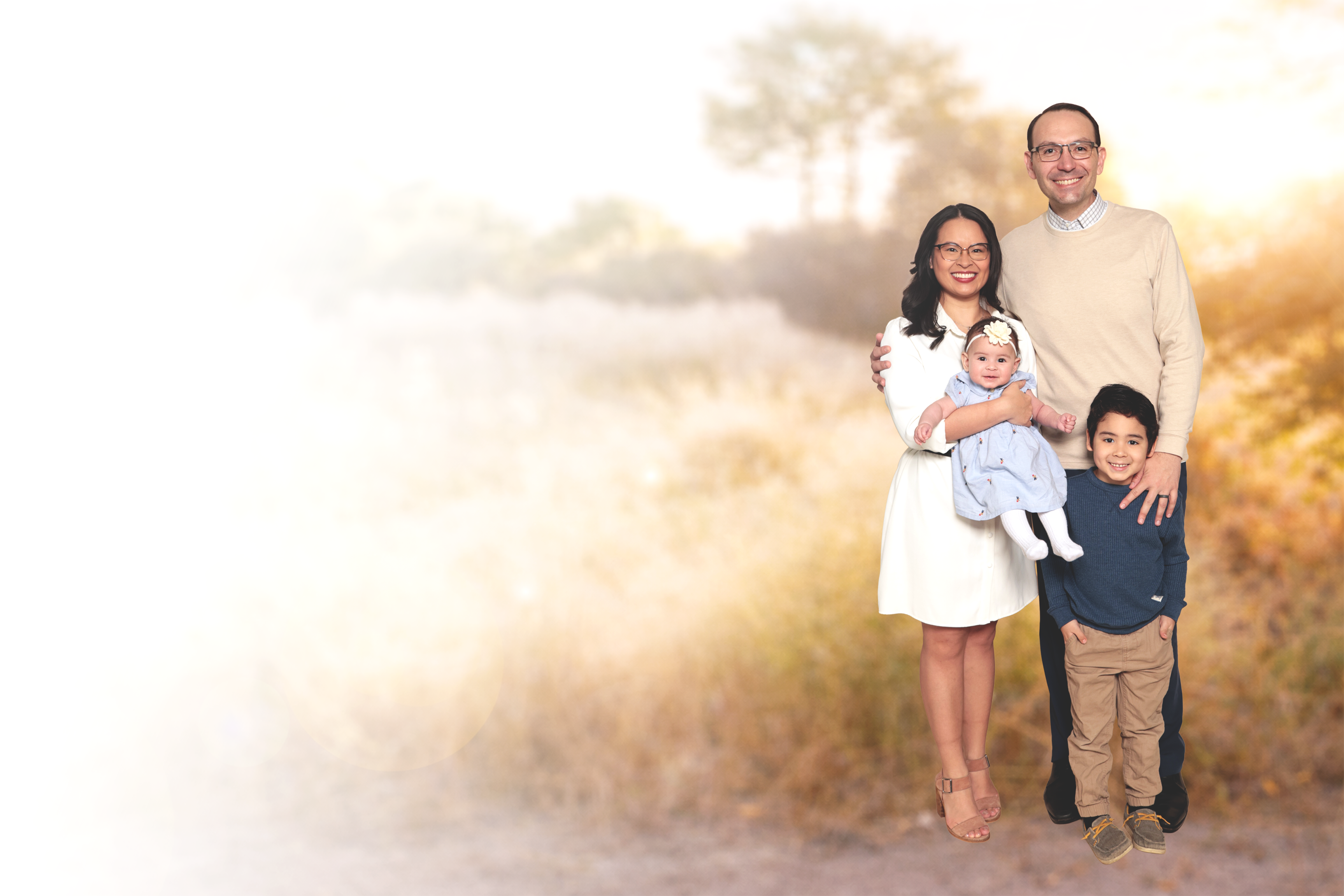 Michael Cathcart with his family